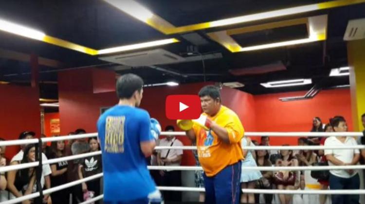 Manny Pacquiao still manage to practice despite busy scheduled for Senate