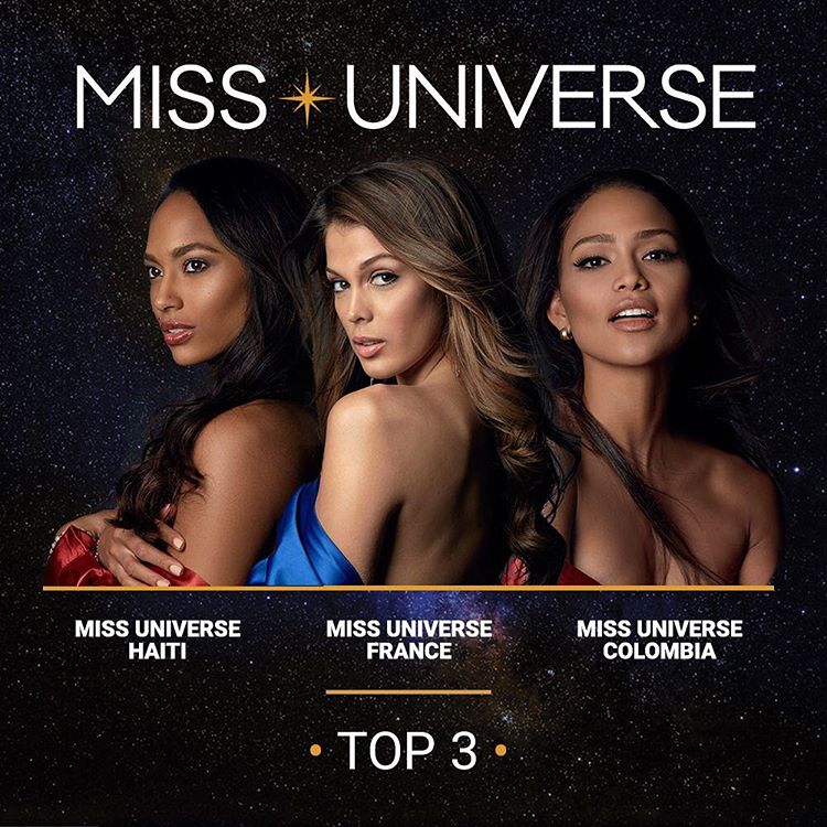 Top 3 Finalist, Miss Universe 2016