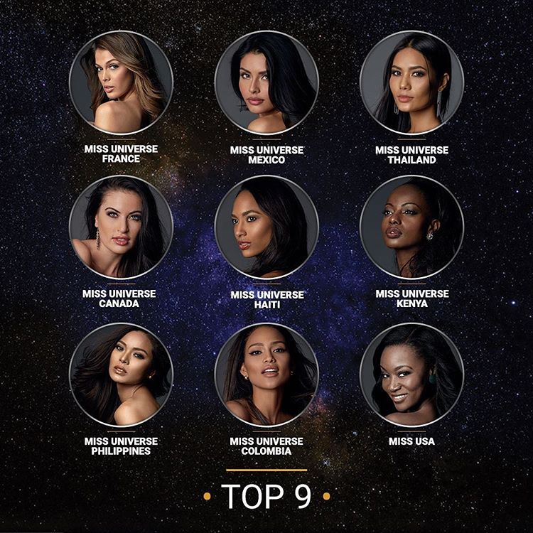 Top 9 Finalist of Miss Universe 2016