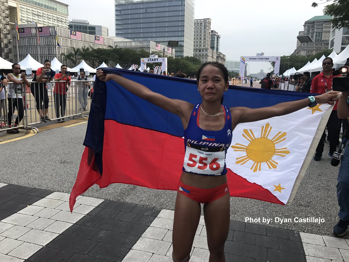 Cebuana Marathoner Mary Joy Tabal grabs 1st gold medal for the Philippines in 2017 SEA games