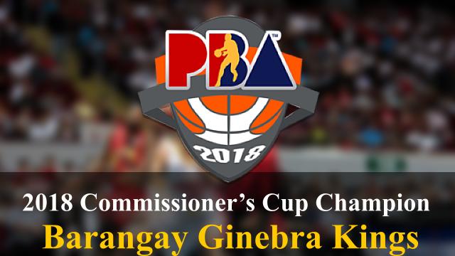 Barangay Ginebra PBA 2018 Commissioners Cup Champion