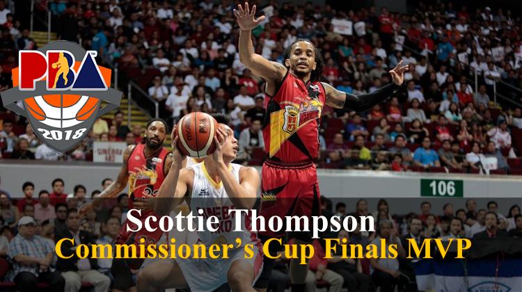 Scottie Thompson PBA 2018 Commissioner's Cup Finals MVP