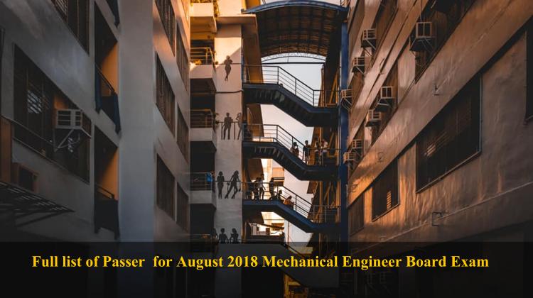 List of Passer of August 2018 Mechanical Engineer Board Exam, University of Cebu photo