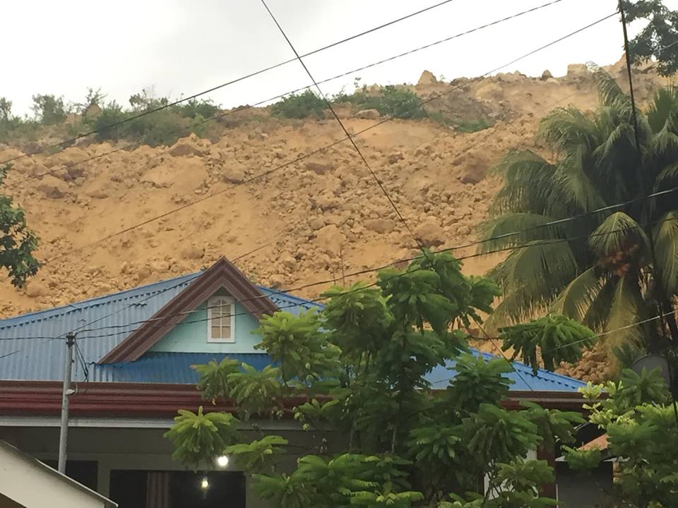 Sindulan,Tinaan, City of Naga in the landslide area taken by Vhann Quisido