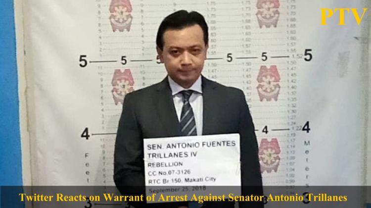 Twitter Reacts on Warrant of Arrest Against Senator Antonio Trillanes