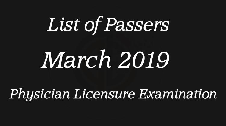 List of Passers for 