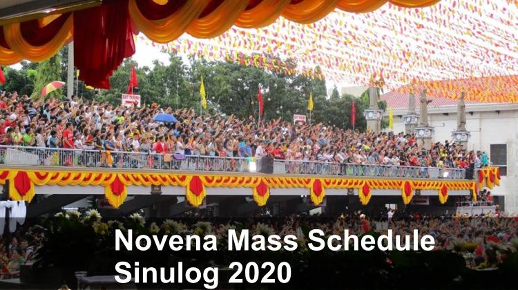 Official Novena Mass Schedule for Sinulog 2020