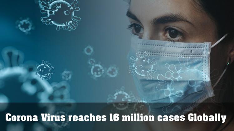 Corona Virus 16 Million Cases Globally than 4 days