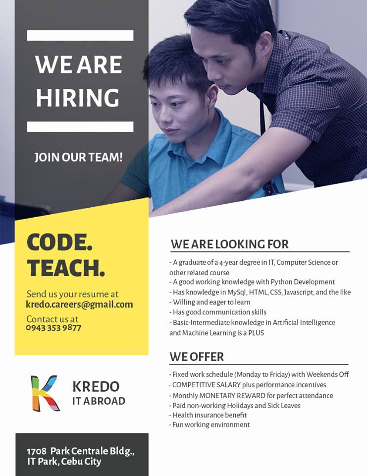 Kreedo is looking for Programmer, Python, Artificial Intelligence